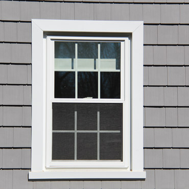 Installation of the aluminum casing around the new window by the top-rated siding company Riga Home Pro in Trumbull, CT