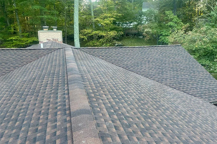 Architectural asphalt roof replacement completed in Fairfield County Connecticut